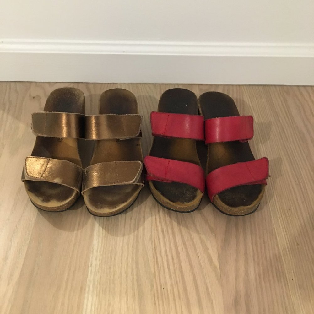 lola sabbia eric michael sandals 2 pairs - size 37